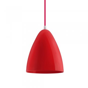 Pendente Bol Peq. 22x18 Vermelho