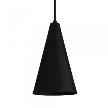 Pendente Cone  25x15cm  Preto