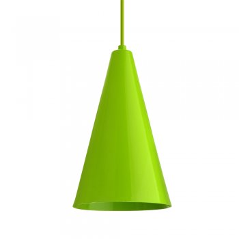 Pendente Cone  25x15cm Verde Citrico