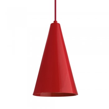 Pendente Cone  25x15cm Vermelho