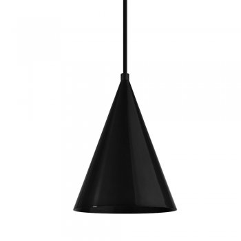 Pendente Mini Cone 18x14cm Preto